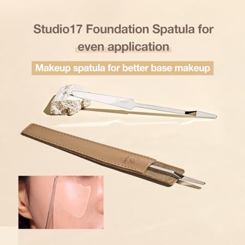 STUDIO17 Foundation Spatula Stainless Steel Makeup Tool