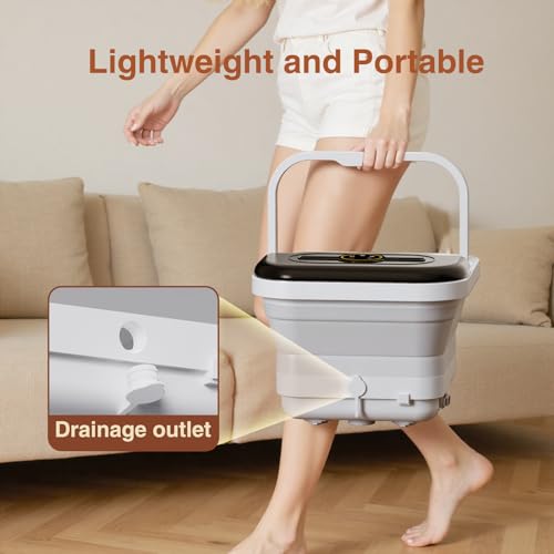 Heated Foot Soaking Tub Massager with Remote Control & Timer