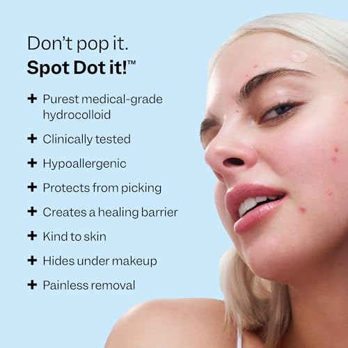 Peach Slices Acne Spot Dots 30 Count - Hydrocolloid Pimple Patches for Face, 3 Sizes