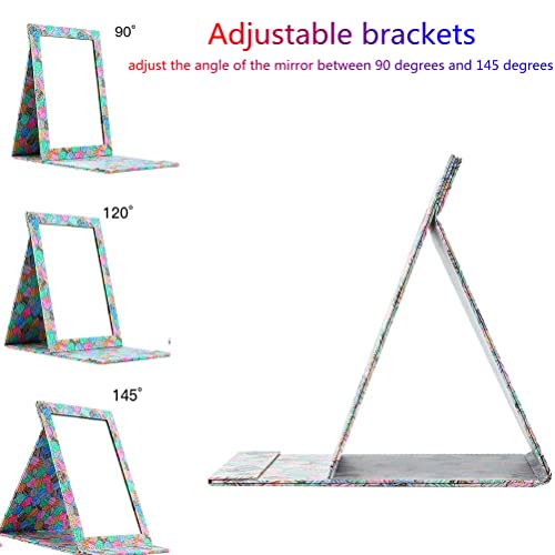 PNVXNUS Foldable Travel Mirror Multicolor - Compact Makeup & Vanity Mirror
