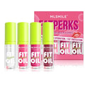 4-Piece Plumping Lip Oil Set - 12Hr Hydrating High Shine