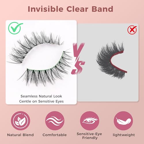 FENG BEAUTY Cat Eye N001 False Eyelashes 7-Pair Natural Wispy Fake Lashes
