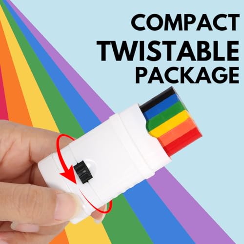 Rainbow Face Paint Stick Set - 3pc Pride Makeup for Festivals