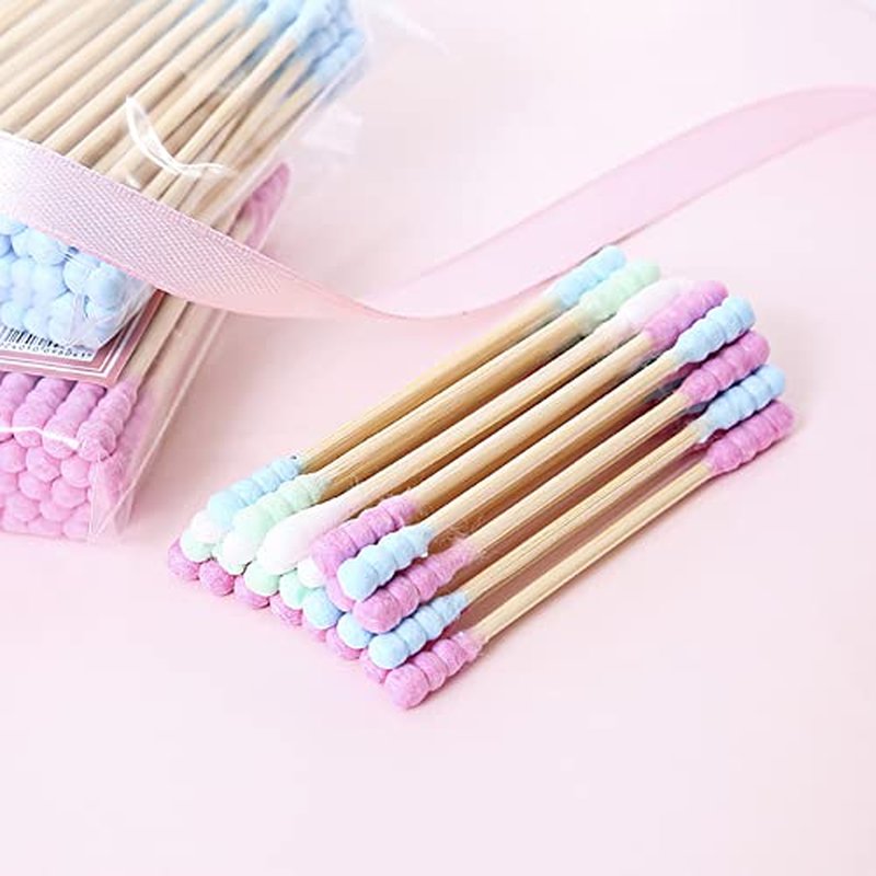 200 Pcs Double Head Cotton Swabs for Makeup & Cleaning