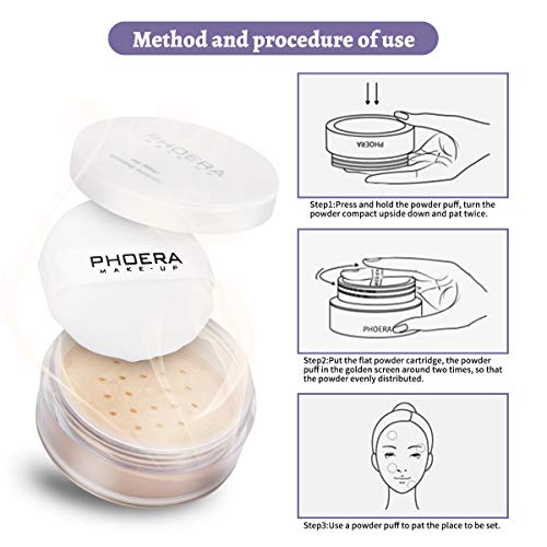Phoera Setting Powder - Oil Control & Brightening Loose Powder