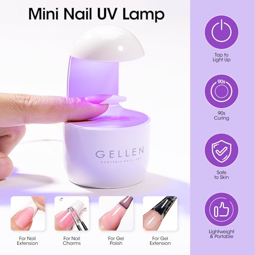 Gellen Pink French Tip Gel Nail Kit 240PCS Short Square Press-On Nails - Variation 240pcs-Pink Short Square Tips Kit