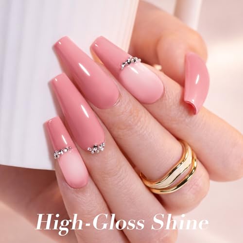 AzureBeauty A2-Nude Pink Nail Polish Set - 4 Colors, Nude Pink Shades