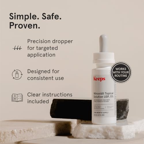 Keeps Minoxidil 5% Hair Regrowth Treatment for Men - 3 Month Supply