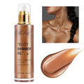 Shimmer Oil 100ml Body Luminizer Highlighter - Bronze Gold