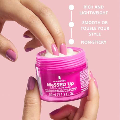 Lee Stafford Messed Up Putty Hair Wax - Lightweight Styling Putty