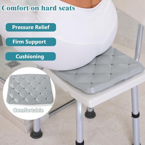 Waterproof Shower Chair Cushion with Non-Slip Grip