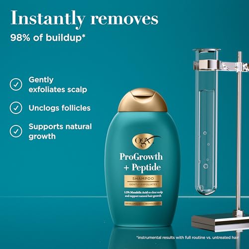 OGX ProGrowth Clarifying Shampoo with Mandelic Acid, 13 fl oz