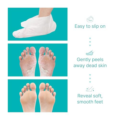 Ariul Charcoal Foot Peel Mask - Exfoliating Socks for Dead Skin (2 Pairs)