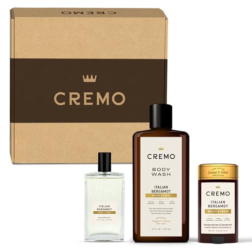 Cremo Italian Bergamot Men's Cologne Gift Set – 3-Piece
