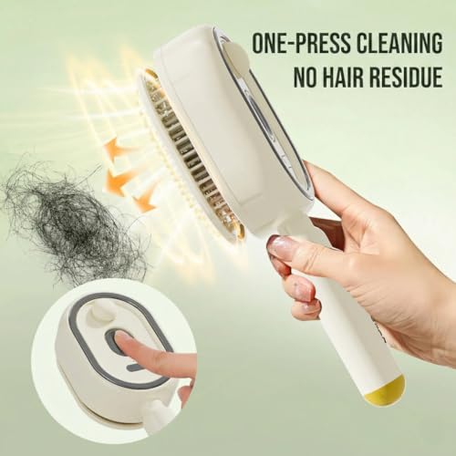 Electric Steam Hair Straightener Brush with Nano Mist