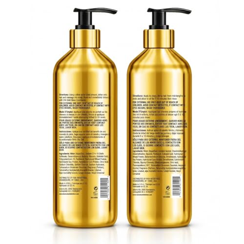 Hair Chemist 24K Gold Shampoo & Conditioner Set 33.8 oz