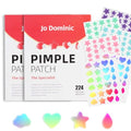 2PACK 224 Counts Cute & Fashion Stars Pimple Patches for Face , Hydrocolloid Acne Patches,Zits Absorbing Patch, Covering Zits and Blemishes with Salicylic Acid, Tea Oil & Centella, Cruelty Free