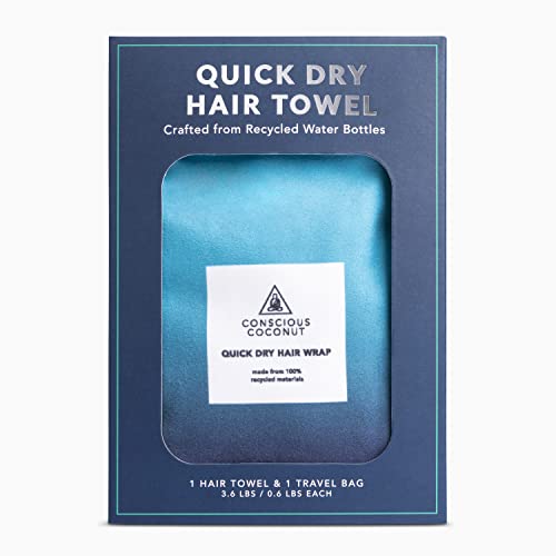 Conscious Coconut Quick Dry Hair Towel – Frizz-Free, Recycled