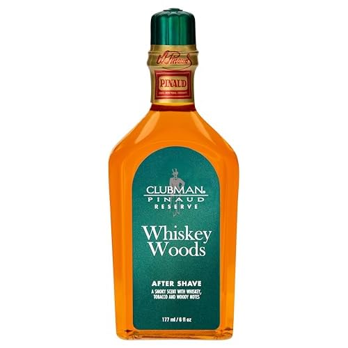 Clubman Reserve Whiskey Woods After Shave Lotion for Men ? Refreshing After Shave Splash, Soothing Aftershave Care, 6 oz