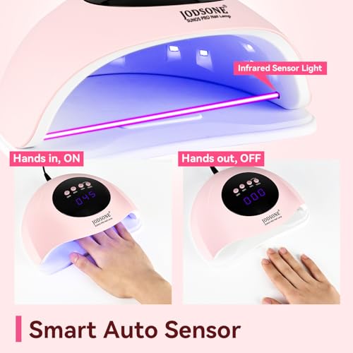 JODSONE Quick U V LED Nail Lamp with 4 Timer Settings Auto Sensor
