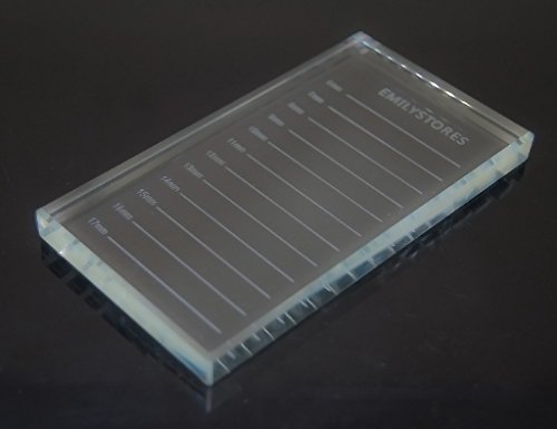 Crystal Glass Eyelash Extension Tray Holder 4.5x2.5 Inch