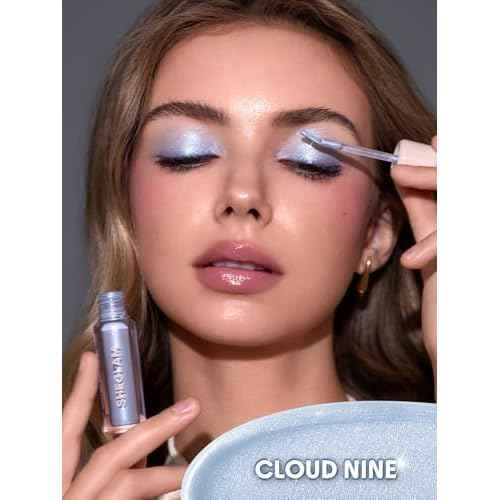 SHEGLAM Airglow Eye Tint 16 Hours Long-Lasting Liquid Eyeshadow Shimmer High-Impact Color Single Eyeshadow - Cloud Nine