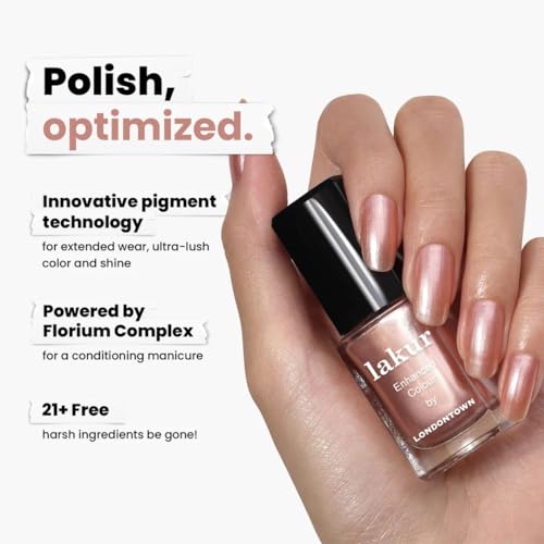 LONDONTOWN Vegan Nail Polish - Long-Lasting Nude & Brown Shades