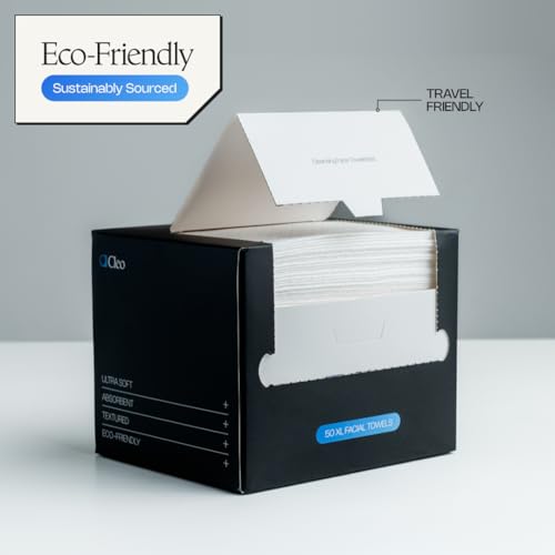 Cleo Health & Beauty Ultra-Soft Disposable Face Towels ? Hygienic Facial Towels for Skincare, Makeup Removal, and Face Drying ? One-Time Use Clean for Sensitive Skin