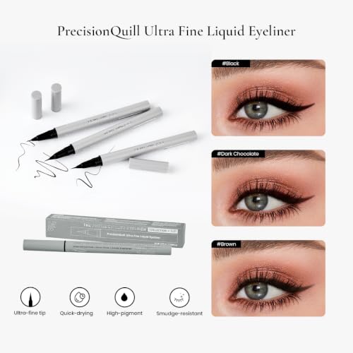 Waterproof Liquid Eyeliner Pen - Precision Felt-Tip, High-Pigment