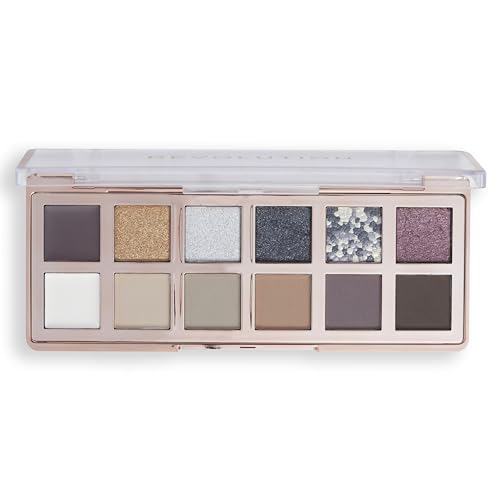 Revolution Smokey Icon Eyeshadow Palette – 12 Ultra-Pigmented Shades
