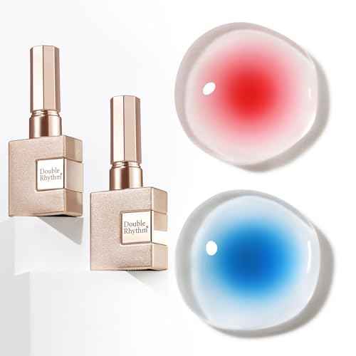Double Rhythm 2 Pcs 0.5 Oz Blooming Gel Nail Polish Set 15 ml Spreading Effects Clear Gel Nail Polish Kit Nail Art Salon DIY (Bloom Clear)