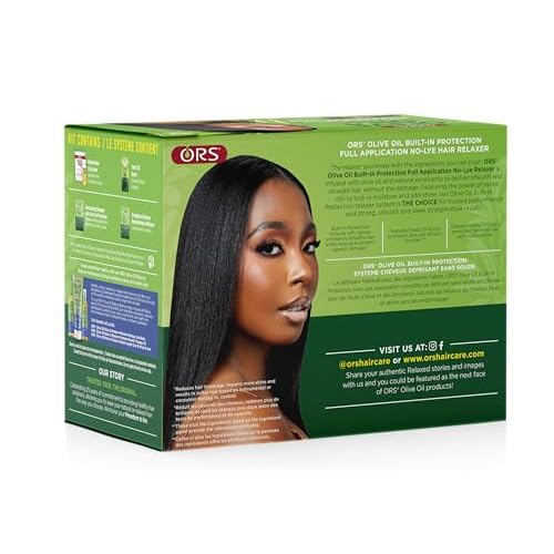 ORS Olive Oil Built-In Protection Full Application No-Lye Hair Relaxer Extra Strength (Pack of 4)