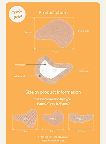 Searci&Make 99.8% sunscreen patch Hydro Cool Jumbo size, golf accessories gifts Sun Protection UV facial face tape (Cool B 3 Set)