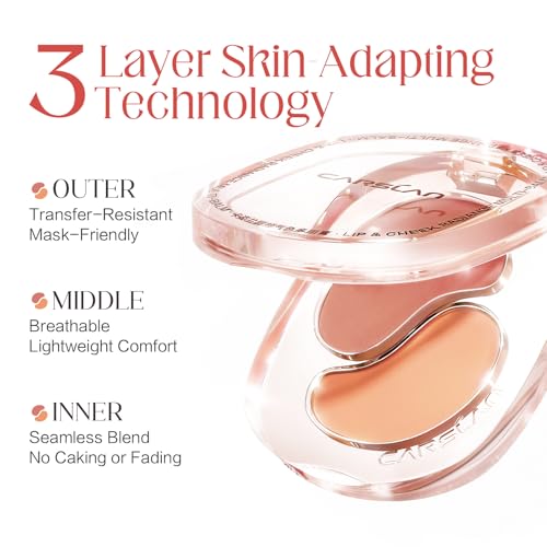CARSLAN Cream Blush Palette - Dual Shade Matte & Dewy