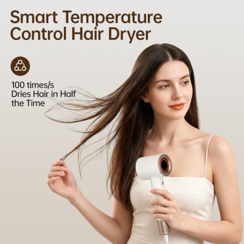 BOWEI Negative Ion Hair Dryer - Fast Drying, Lightweight & Quiet