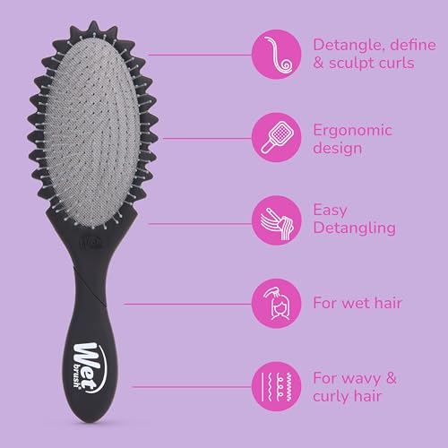 Wet Brush Curl Shaper Detangler Brush for Curly & Coily Hair