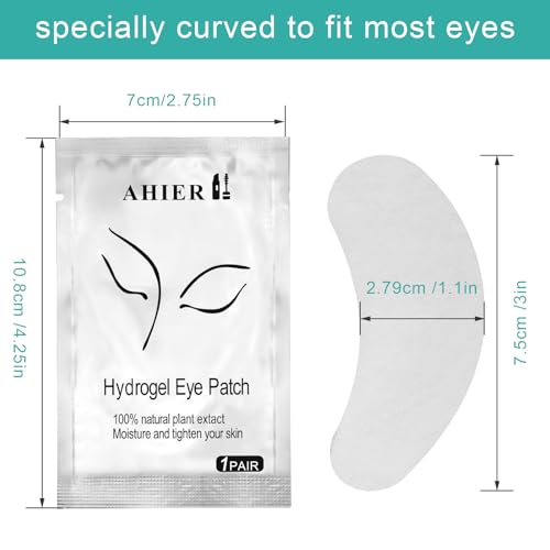 Hydrogel Eye Pads for Lash Extensions, 100 Pairs Lint-Free