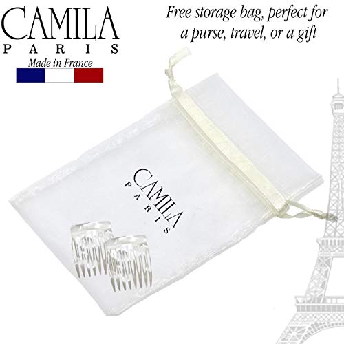 Camila Paris CP3010 French Hair Comb Pearl 2-Pack