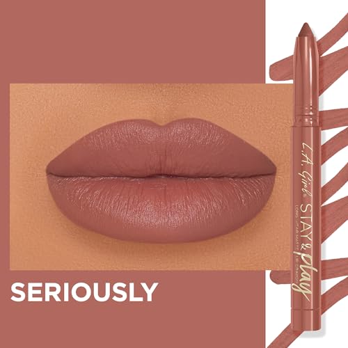 L.A. Girl Stay & Play Lip Crayon Matte - Seriously