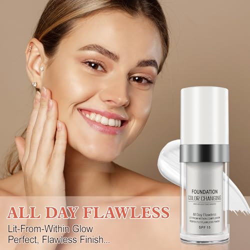 Color Changing Foundation, 2 Pack, SPF 15, 30ml Each