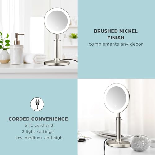 Conair LED Lighted Makeup Mirror 1X/5X Magnification
