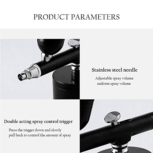 Pinkiou Airbrush Makeup Gun 0.3mm Dual Action Spray Pen