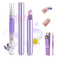 NIQZOPA 3-in-1 Ceramic Cuticle Oil Pusher Pen Set