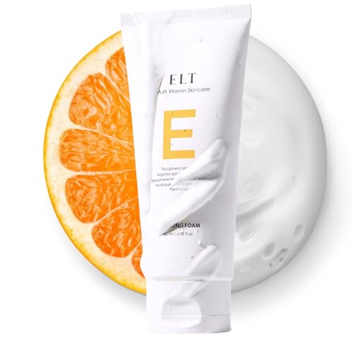 ELT Multi Vitamin Skincare Vita Youth Vitamin C Cleansing Foam, 6.08 fl oz - Brightening & Pore-Refreshing Cleanser for Glowing, Youthful-Looking Skin