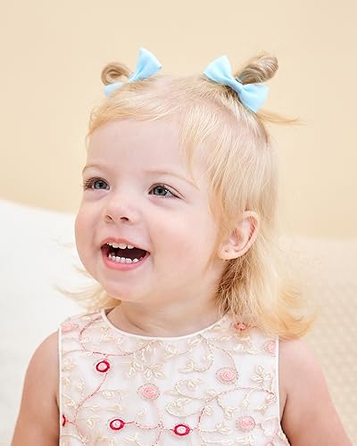 40-Piece 2" Baby Hair Bows Elastic Ties Set