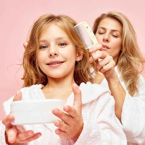 Giantree 4Pcs Baby Hair Comb, Kids Hair Brush Set for Girls Boys, Cute Hairs Comb Set Toddler Hairs Comb, Mini Comb Rat Tail Hairs Styling for Toddler Child's Hair Travel Style A)