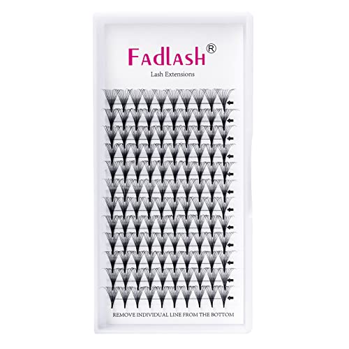 Premade Fans Eyelash Extensions 12D 0.07 D Curl Mixed Tray Premade Lash Fans Middle Stem Lashes Extension Premade Volume Fans Pro Point (12D-0.07-D, 15-20mm)