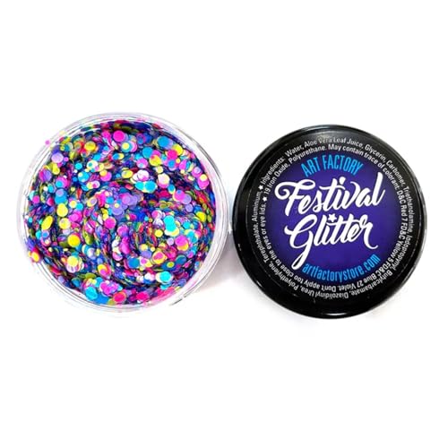 Art Factory UV Reactive Confetti Glitter Gel for Face & Body