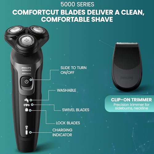 Philips Electric Shavers for Men, Rechargeable AquaTouch Mens Shaver