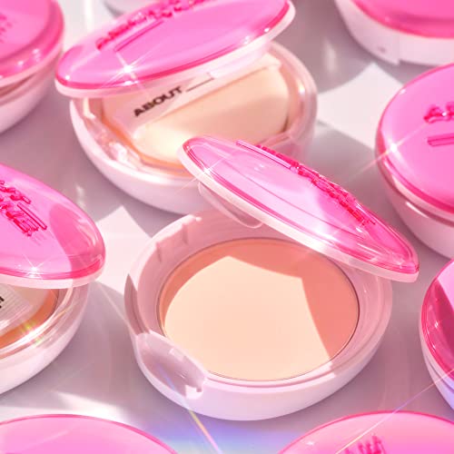 ABOUT TONE Glow Powder Pact - Pressed Powder Compact with Mirror